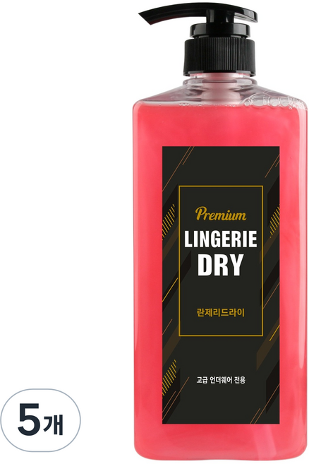 신희 란제리드라이 프리미엄 세제 본품, 750ml, 5개