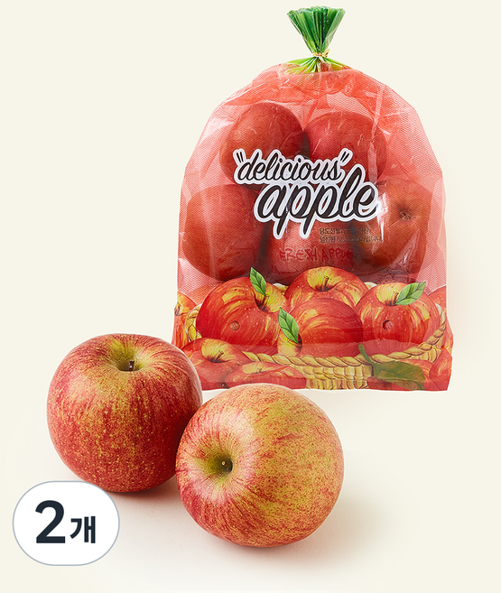 문경농협 당도선별 아삭사과 소과 6~8입, 2개, 1.3kg