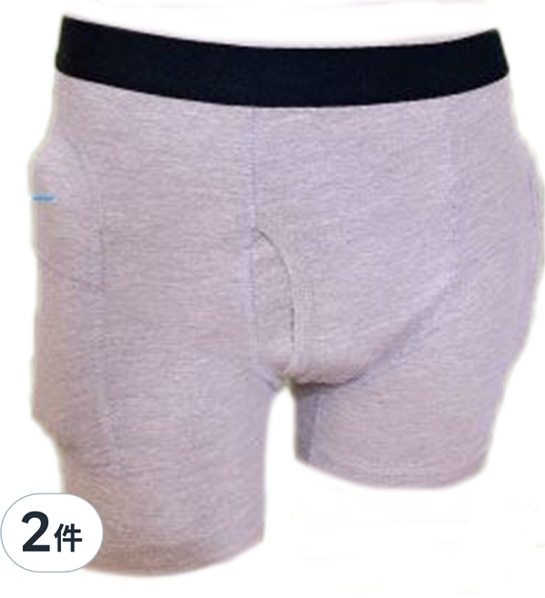 感恩使者 髖關節大腿骨保護內褲 減輕跌倒傷害 老人防撞褲 跌倒保護褲 ZHCN2312 紳士款, 2件