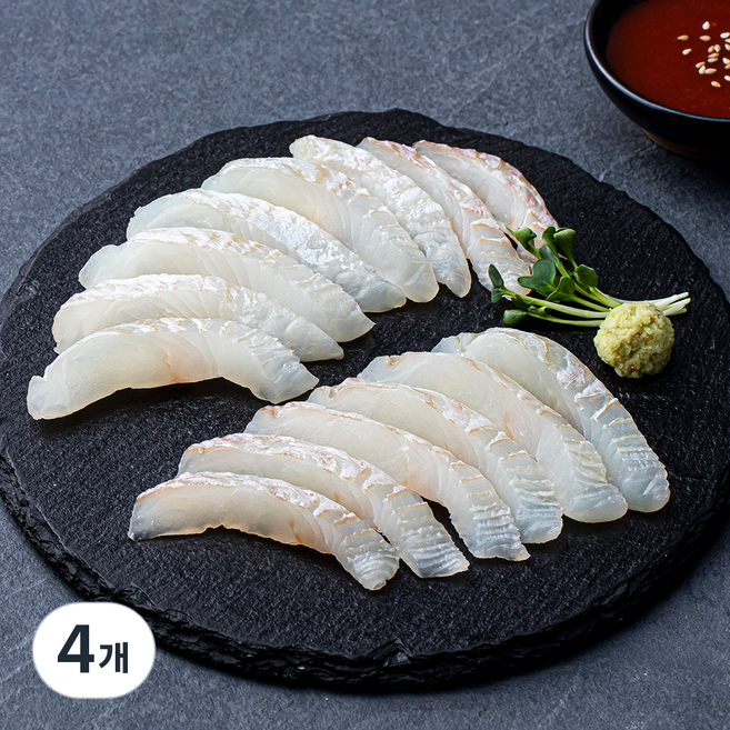 프레시컬렉션 광어회 (냉장), 120g, 4개