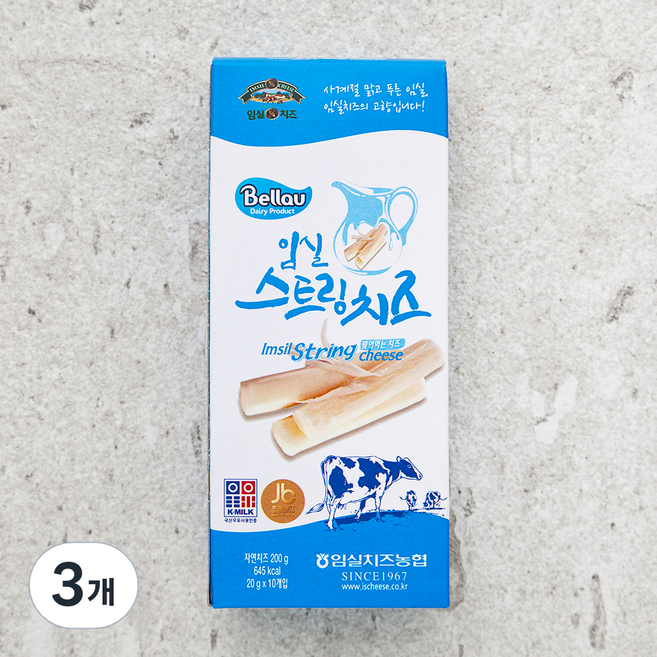 임실치즈 스트링치즈, 20g, 10개입, 3개