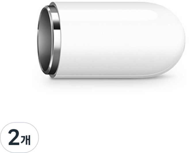 리빙애플 아이패드 애플펜슬 1세대 호환 캡 뚜껑, 화이트, 2개