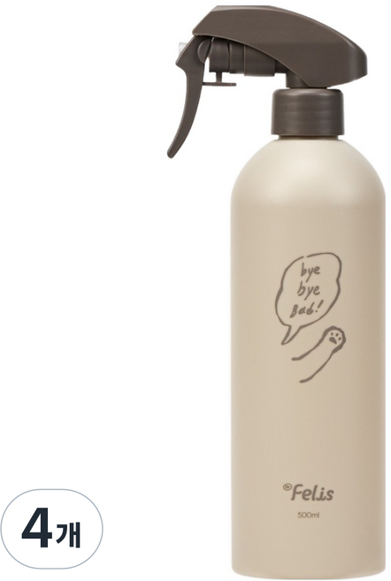 닥터펠리스 고양이 바이바이배드 탈취제, 500ml, 4개