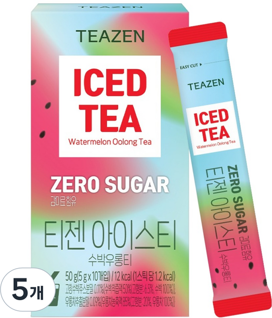 TEAZEN 茶禪 零糖冰茶 西瓜烏龍茶, 5g, 5個, 10入