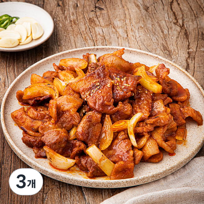 산수골목장 두번 나눠먹는 한입 고추장 삼겹살 (냉장), 800g, 3개