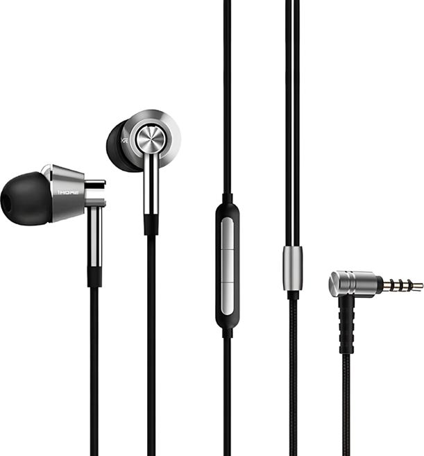 1MORE 萬魔 三單元圈鐵入耳式有線耳機, E1001, 銀色