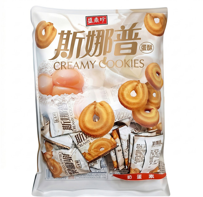 盛香珍 斯娜普蛋酥, 500g, 1袋