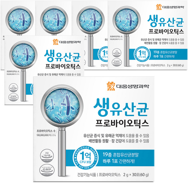 대웅생명과학 생유산균 프로바이오틱스 30p, 60g, 6개