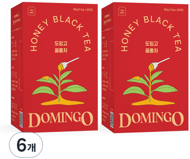 도밍고 꿀홍차, 1.5g, 20개입, 6개