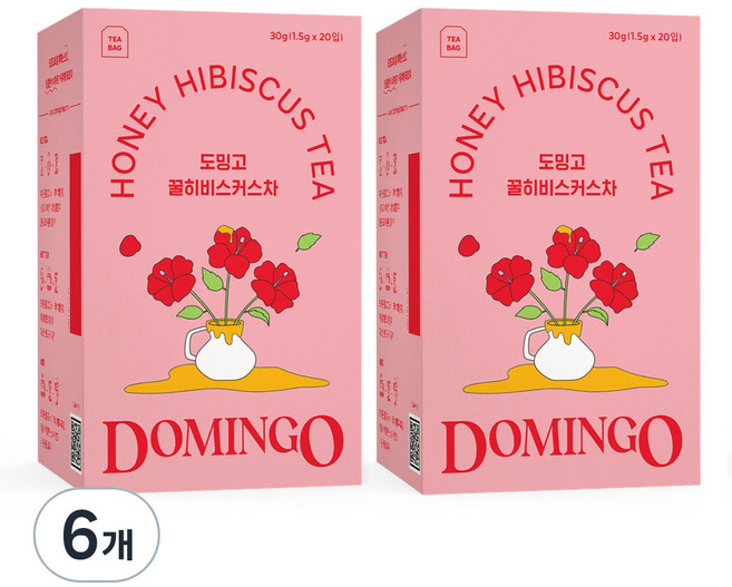 도밍고 꿀히비스커스차, 1.5g, 20개입, 6개