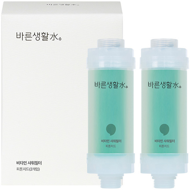 바른생활수 비타민 샤워필터, 2개, 피톤치드