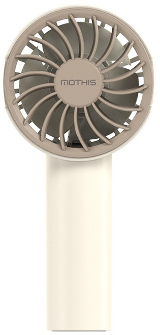 모디스 휴대용 무선 미니 저소음 초경량 손선풍기, KM-HF12C, 베이지