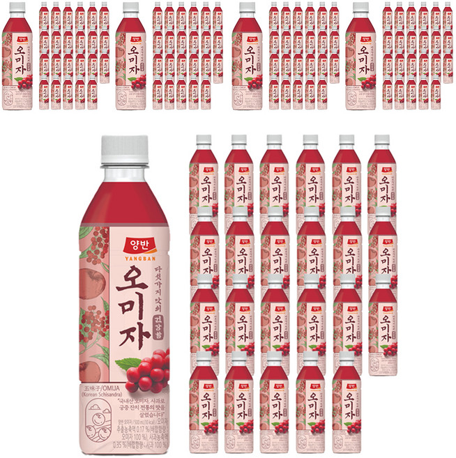 양반 오미자 음료, 500ml, 120개