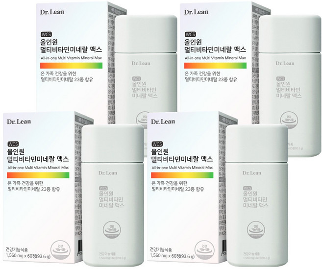 닥터린 올인원 멀티비타민미네랄 맥스, 60정, 4개