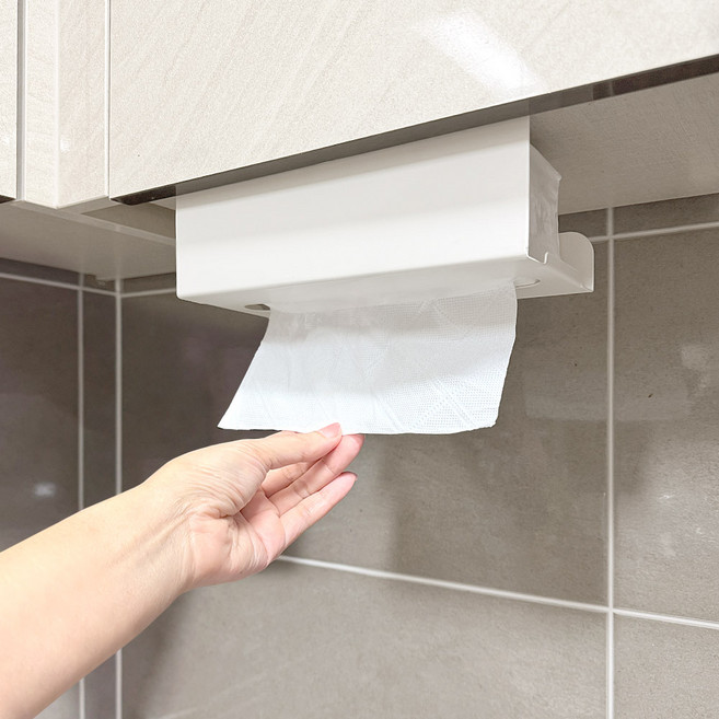 모나코올리브 모노 싱크 상단 티슈 디스펜서, 화이트, 1개