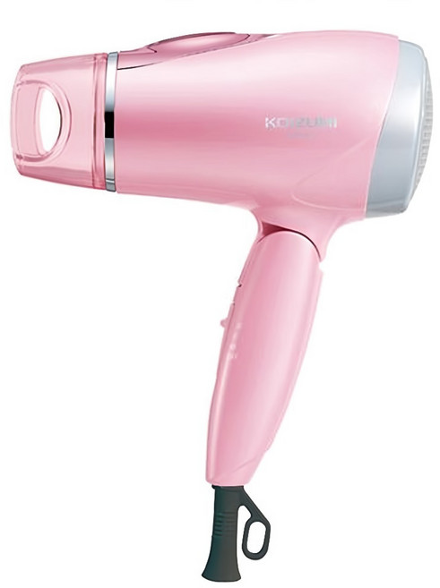KOIZUMI 小泉成器 1200W 集風嘴 吹風機 負離子 大風量 可折疊 粉色 KHD-9600-TP