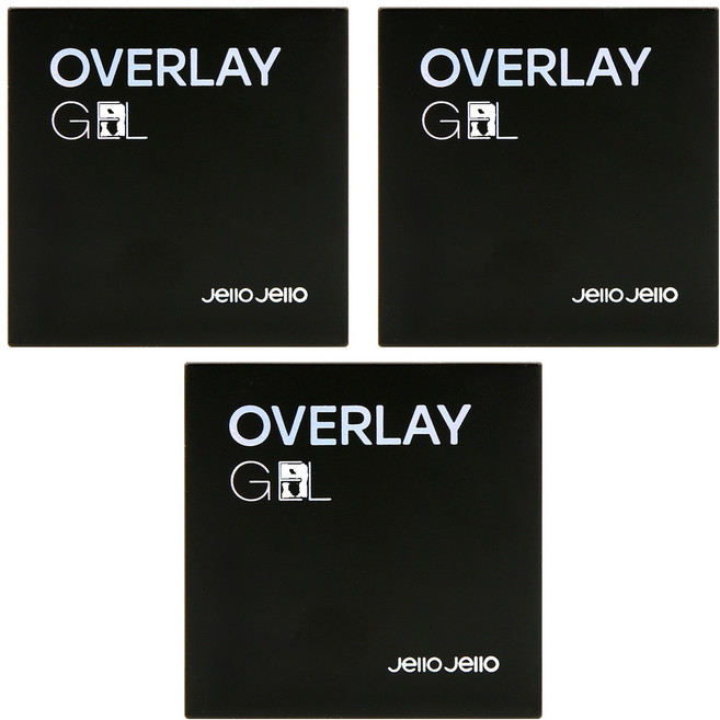 젤로젤로 논와이프 오버레이젤, 투명, 13g, 3개