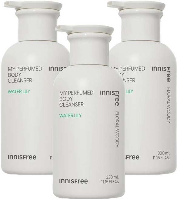 INNISFREE 台灣公司貨 我的香氛睡蓮身體乳, 330ml, 3瓶