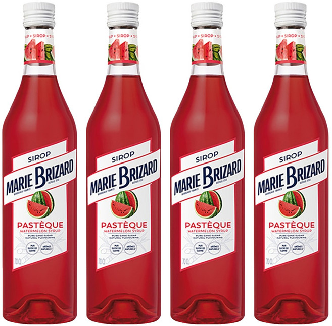 마리브리자드 워터멜론 시럽, 700ml, 4개