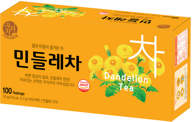 우리차 민들레차, 0.7g, 100개입, 1개