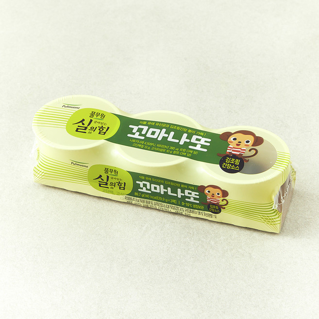 풀무원 살아있는 실의힘 꼬마나또 김조림 간장소스, 29.9g, 3개입, 1개