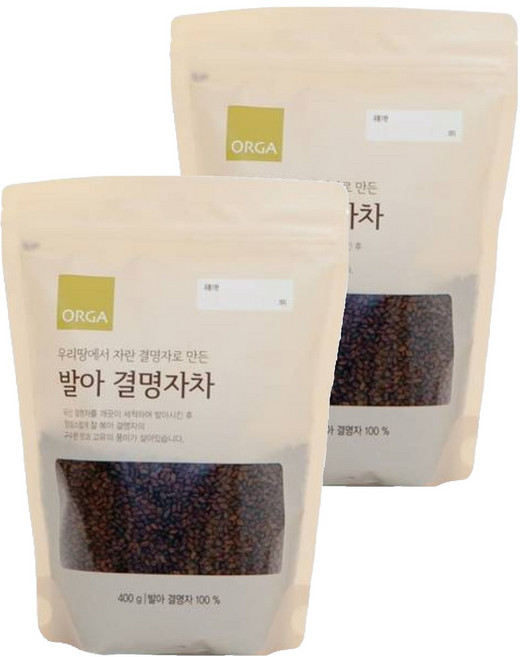 올가홀푸드 발아 결명자차, 400g, 1개입, 2개