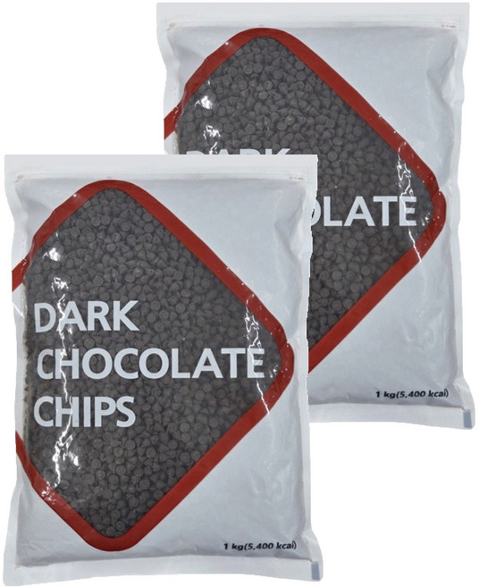 SKY 다크초코칩, 1kg, 2개
