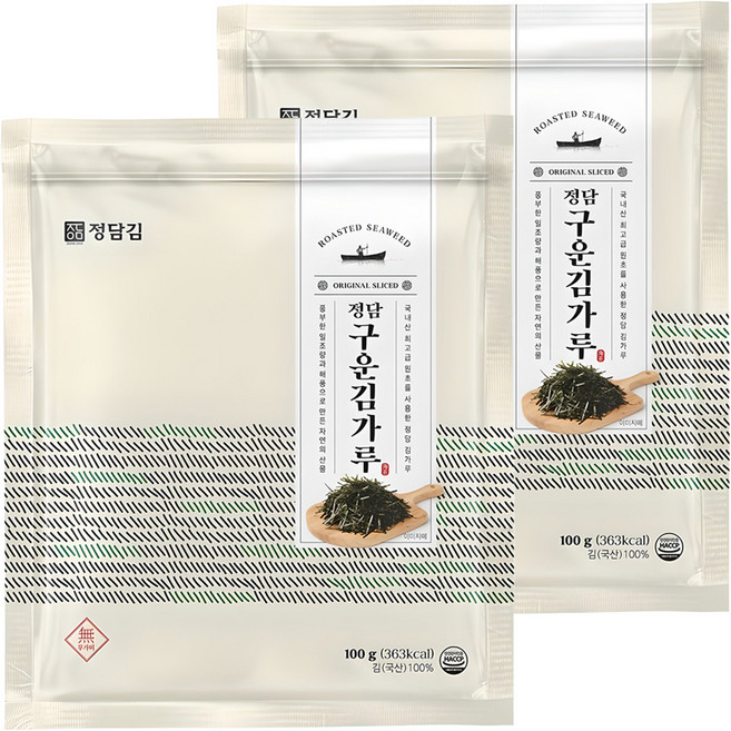 정담김 정담 구운 김가루, 100g, 2개