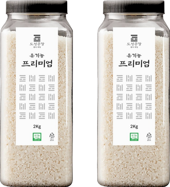 2025년 햅쌀 도정공장 유기농 프리미엄 백미, 2kg, 2개, 상등급