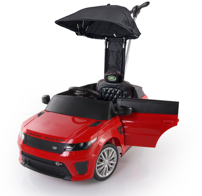 대호토이즈 3세대 레인지로버 전동푸쉬카 전동차, 레드, 1개