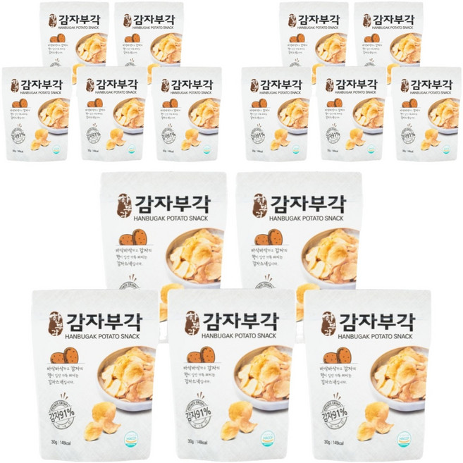 한부각 감자부각, 30g, 15개