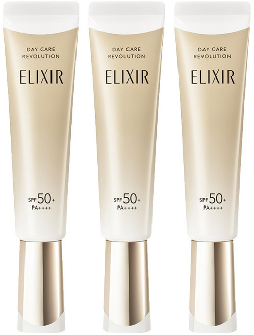 ELIXIR 怡麗絲爾 彈潤多效美肌乳 35ml, 3條, 白色