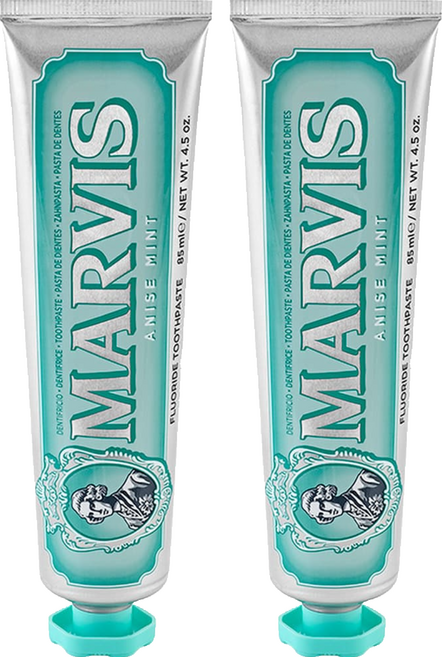 MARVIS 台灣公司貨 義大利頂級牙膏 茴香薄荷, 85ml, 2條