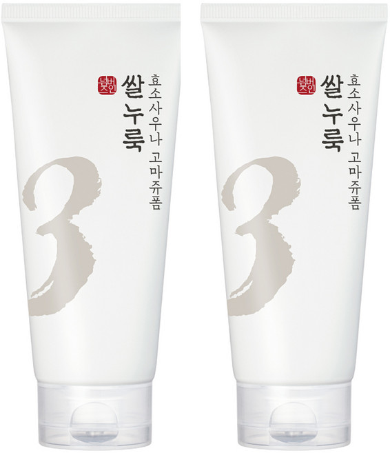 넘버즈인 3번 쌀누룩 효소사우나 고마쥬 클렌징 폼, 170ml, 2개