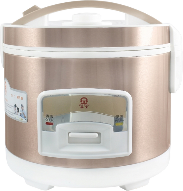 JINKON 晶工 6人份 薄釜內鍋 可拆洗內蓋 電子鍋 家用 500W 自動清洗 金色 jk-1605