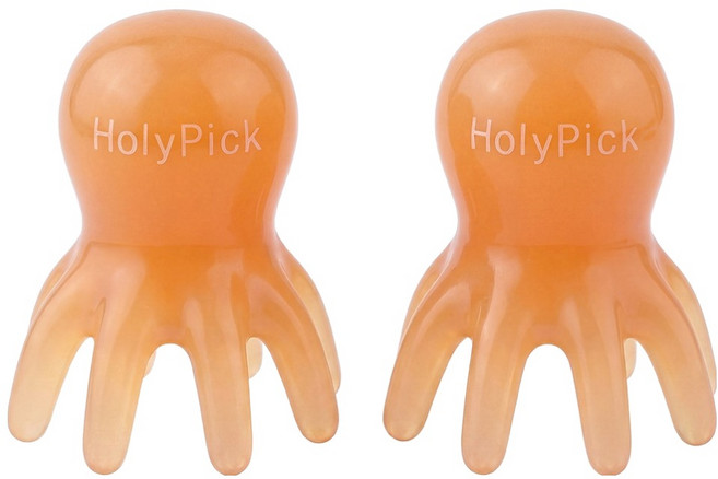 홀리픽 문어모양 마사지기, 2개, 브라운