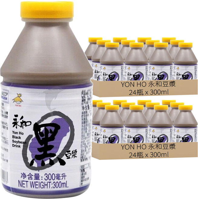 YON HO 永和豆漿 黑豆漿, 300ml, 48瓶