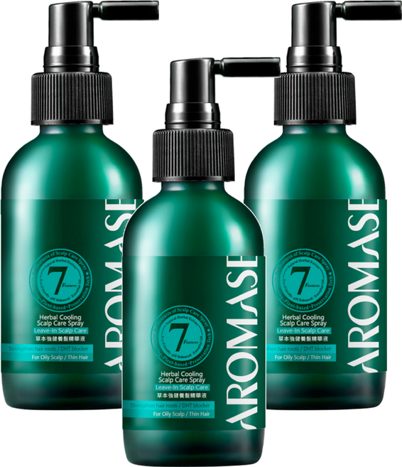 AROMASE 艾瑪絲 全效型 草本強健養髮精華液, 115ml, 3件