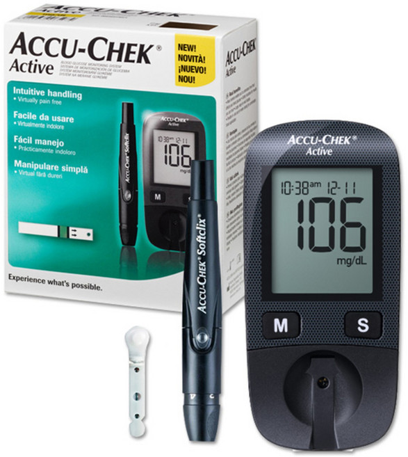 아큐첵 혈당 측정기 세트, Accu-Chek Active Set, 1세트