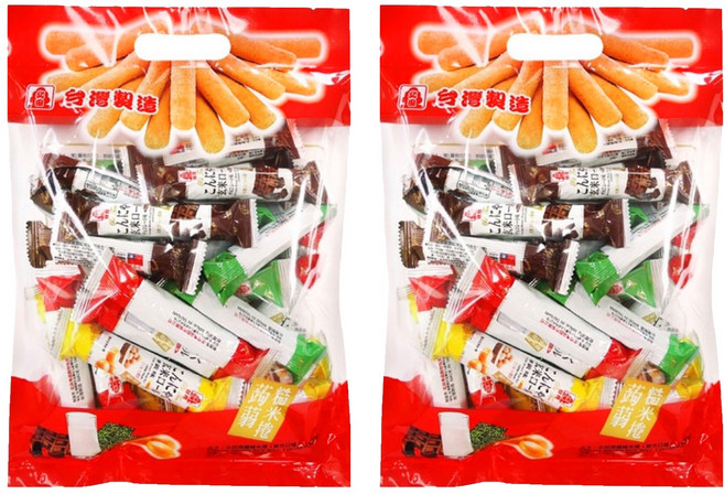 北田 蒟蒻糙米捲 綜合口味 台灣製造, 320g, 2包