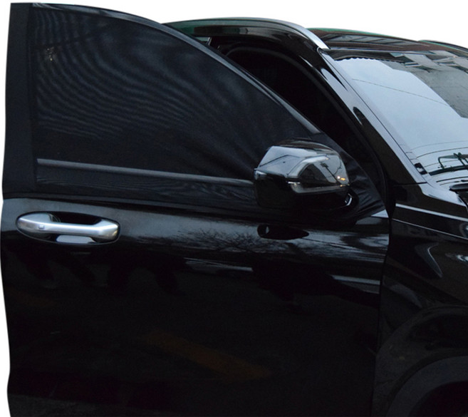 코리스 펠리세이드 전용 앞좌석 방충망 햇빛가리개 2p 세트, 블랙