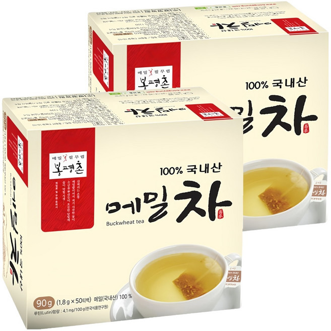 봉평촌 메밀차, 1.8g, 50개입, 2개