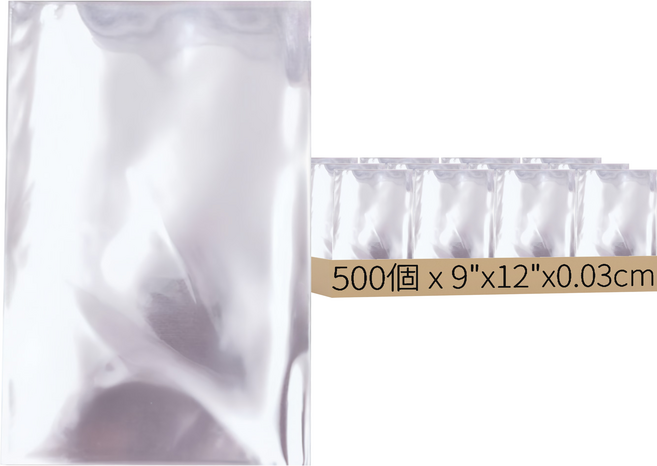 OPP平口塑膠袋 5包, 100個