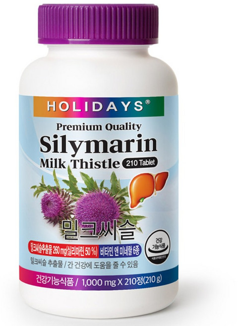 홀리데이즈 밀크씨슬, 210정, 1개