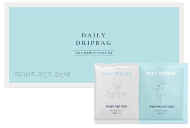 어라운지 데일리 드립백 커피 에티오피아12p + 마일드12p 세트, 10g, 24개입, 1개