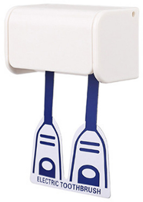 뉴앤룩 붙이는 칫솔 홀더, 화이트, 1개