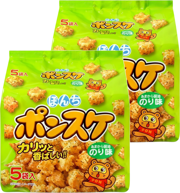 BonChi 揚米果 海苔風味 5包入, 125g, 2袋