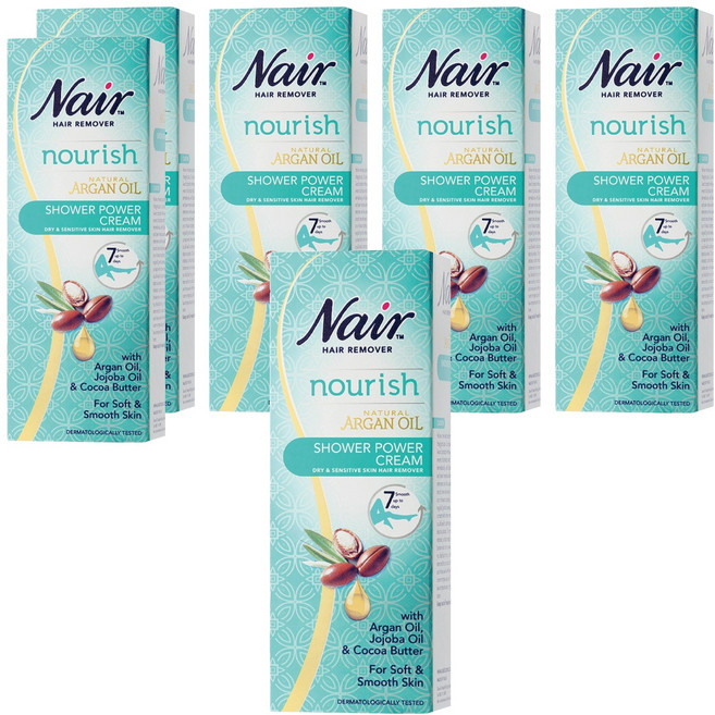 네어 민감성 인샤워 제모크림 팔/다리용, 200ml, 6개