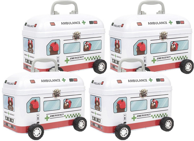 이모셔널 부릉부릉 알바곰 구급함 약통, 4개