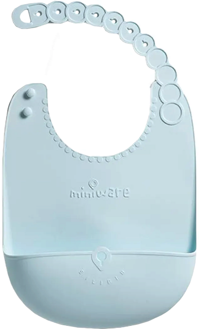 miniware 矽膠圍兜, 薄荷綠, 1入, 1個